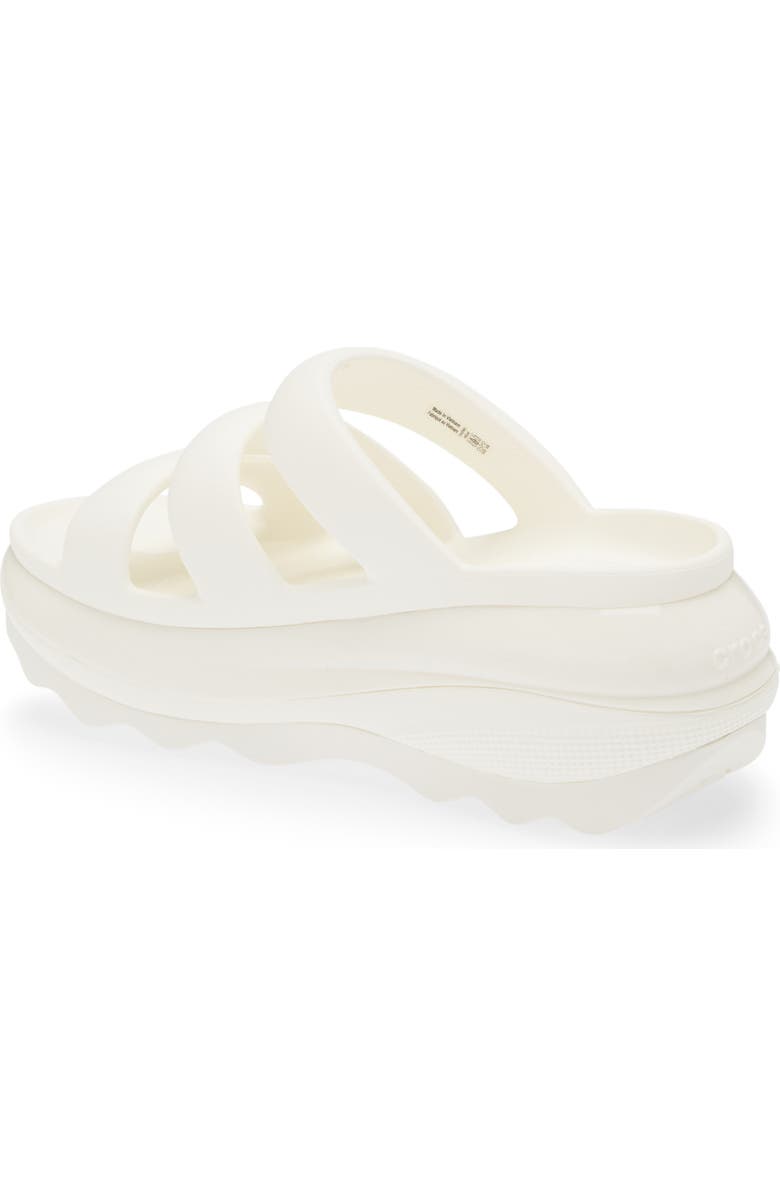 CROCS Mega Crush Platform Wedge Sandal, Alternate, color, Chalk