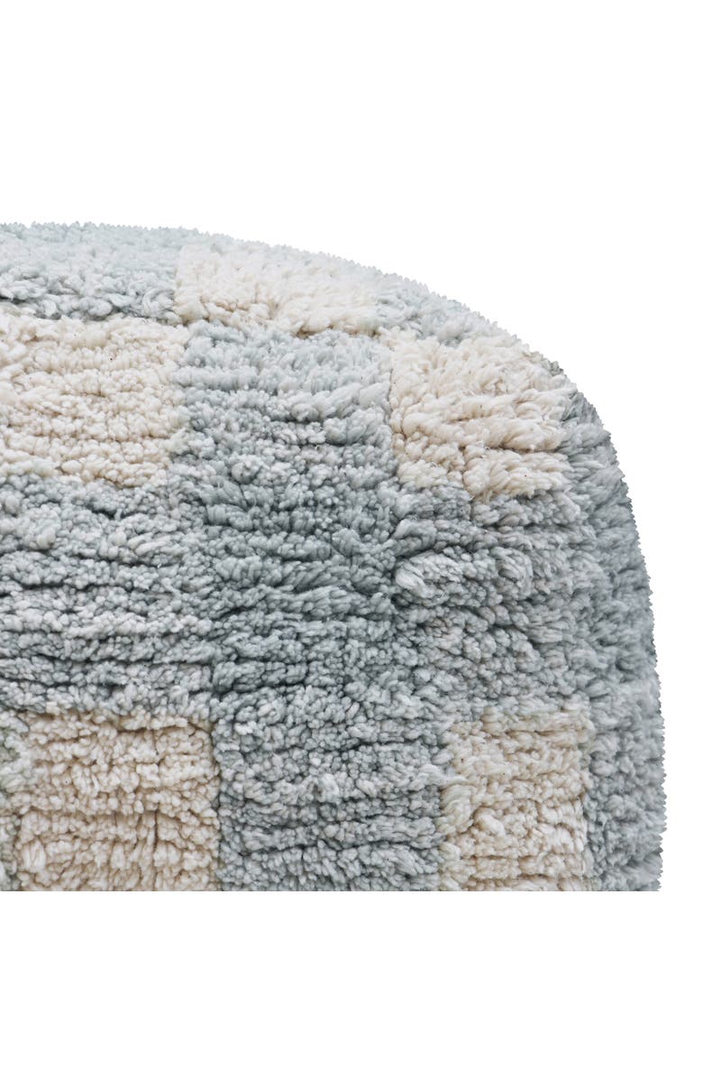 Lorena Canals Pouf Vichy, Alternate, color, Natural, Blue Sage