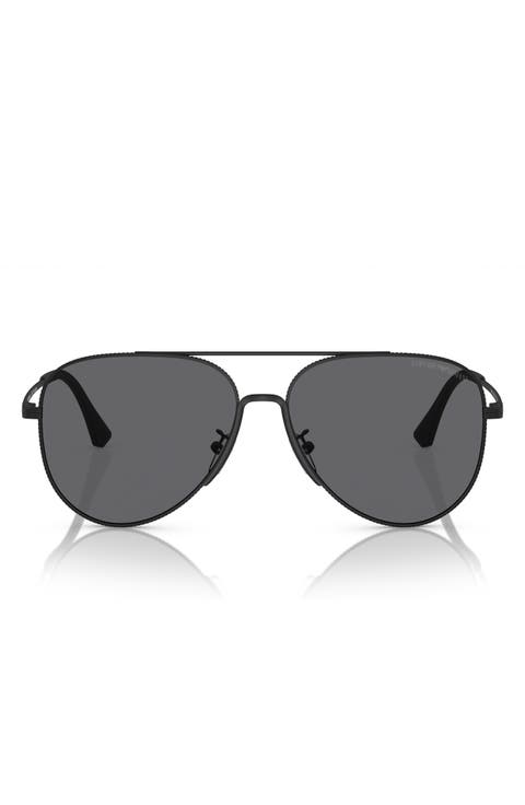 60mm Polarized Pilot Sunglasses