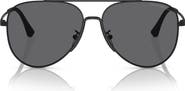 Emporio Armani 60mm Polarized Pilot Sunglasses