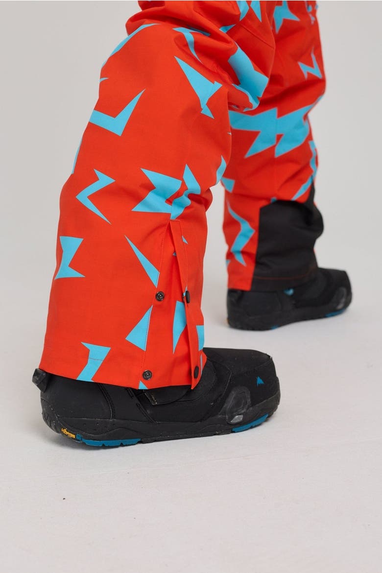 Starman Ski Suit Men's, Alternate, color, Red with blue patterns