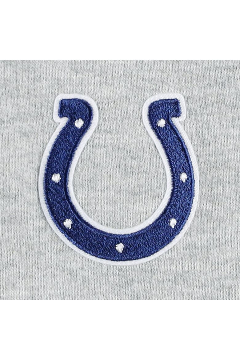 Women's Antigua  Heather Gray Indianapolis Colts Lightweight Jackpot Raglan Half-Zip Pullover Hoodie, Alternate, color, Heather Gray