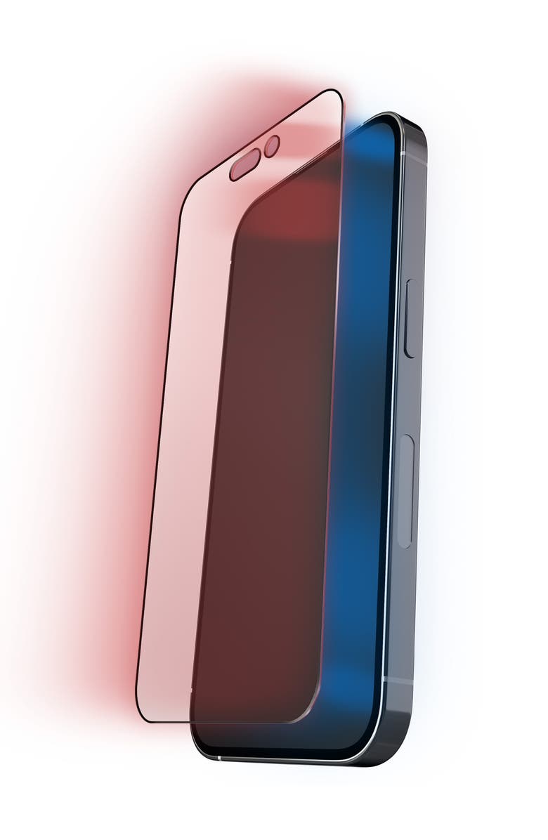 Bodyguardz Red Light Screen Protector for iPhone 15 Plus & 16 Plus, Alternate, color, 