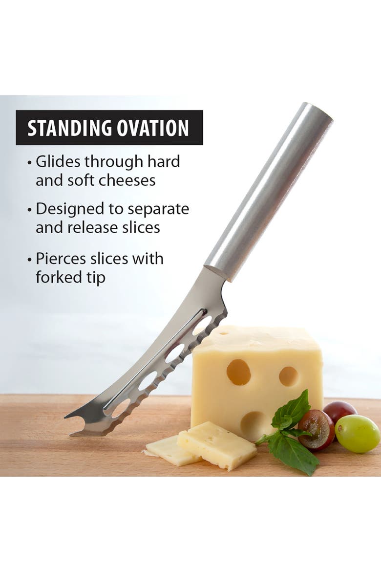 Cutlery 5.25-Inch Cheese Knife Serrated Stainless Steel Blade, Alternate, color, Silver