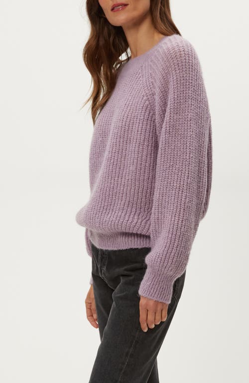 Michael Stars Indra Crewneck Sweater In Purple