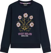 Scotch & Soda Kids' Relaxed Fit Embroidered Graphic Sweatshirt