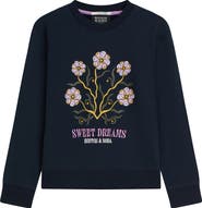 Scotch & Soda Kids' Relaxed Fit Embroidered Graphic Sweatshirt