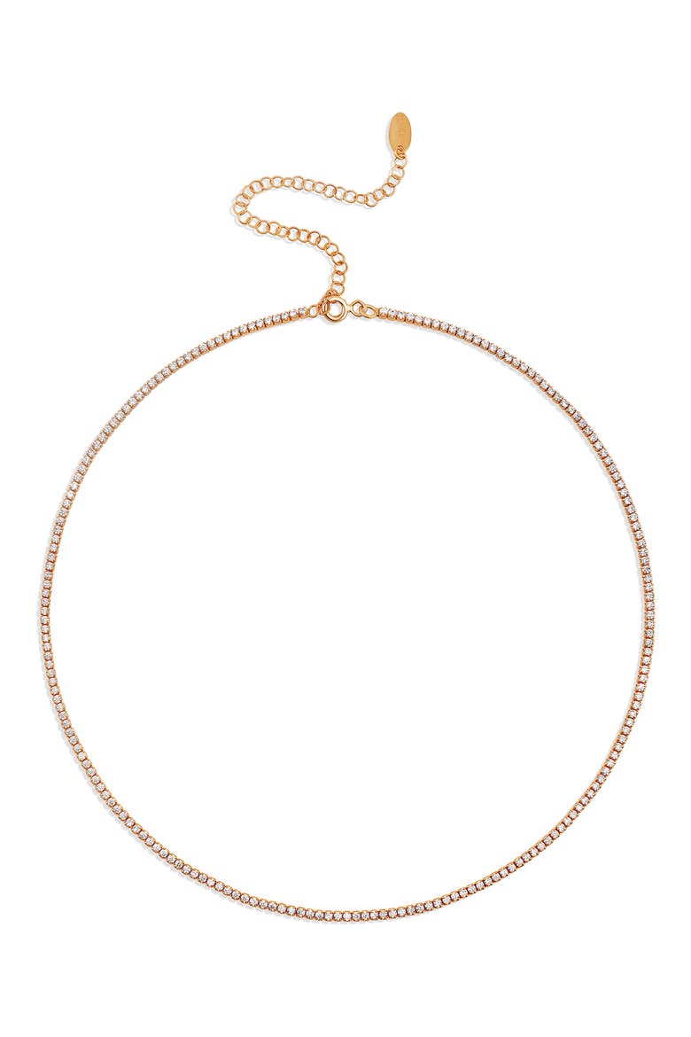 Celine Tennis Choker Necklace, Main, color, ROSE/ WHITE