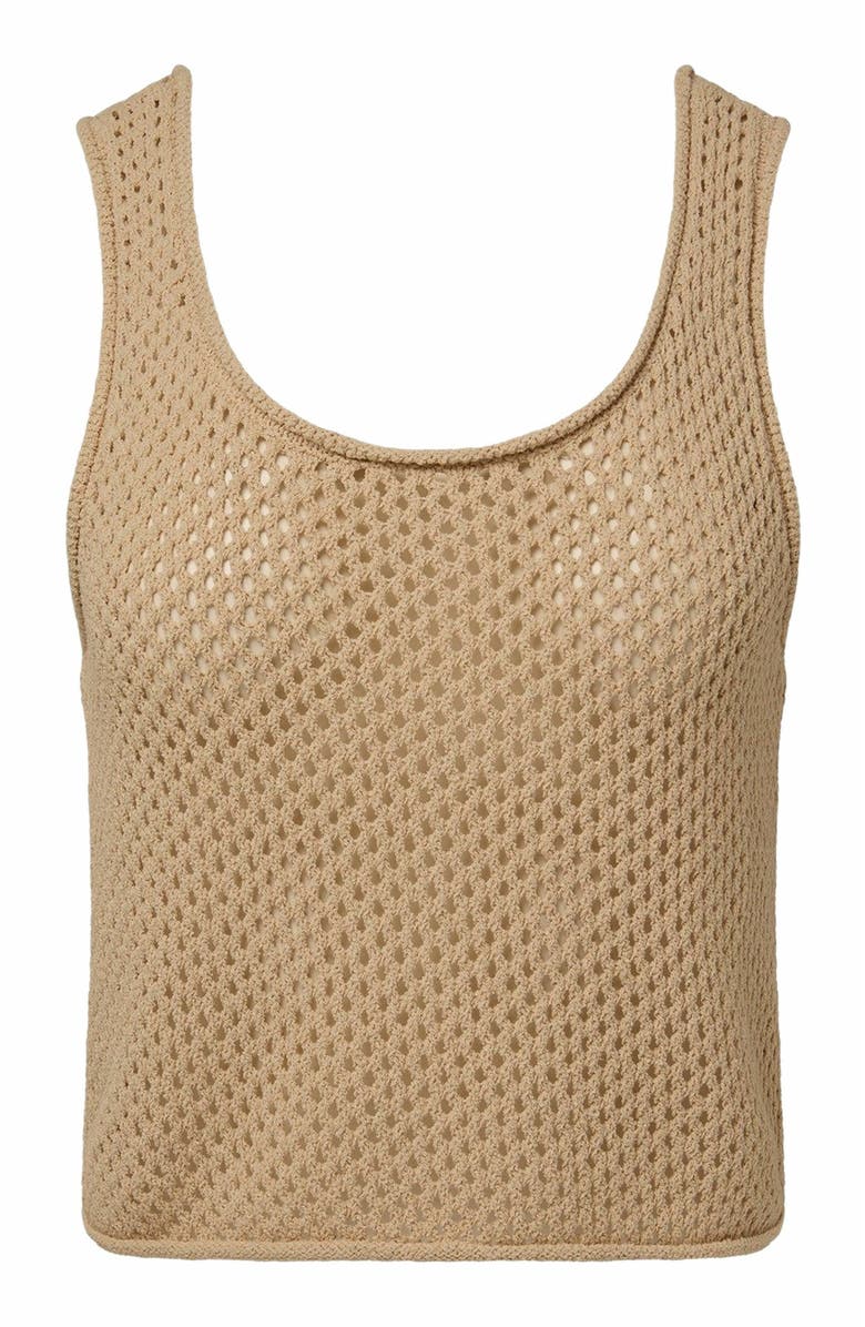 Onia Crochet Knit Scoop Tank, Alternate, color, 