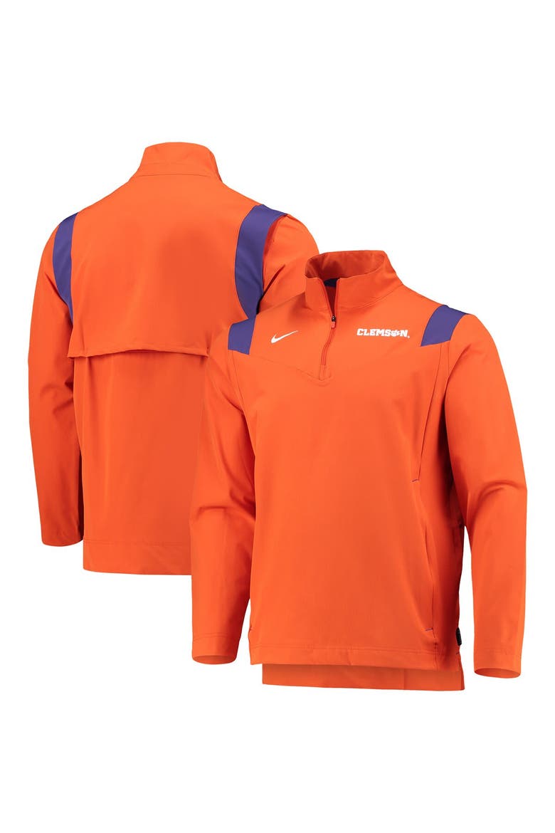 Men's Nike Orange Clemson Tigers 2021 Team Coach Quarter-Zip Jacket, Main, color, Orange