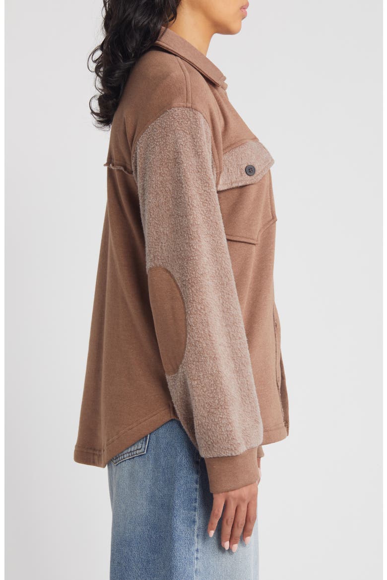 Sweatshirt Pocket Shacket, Alternate, color, SINOPIA FRESCO