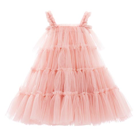 Isoldea Tulle Ruffle Dress