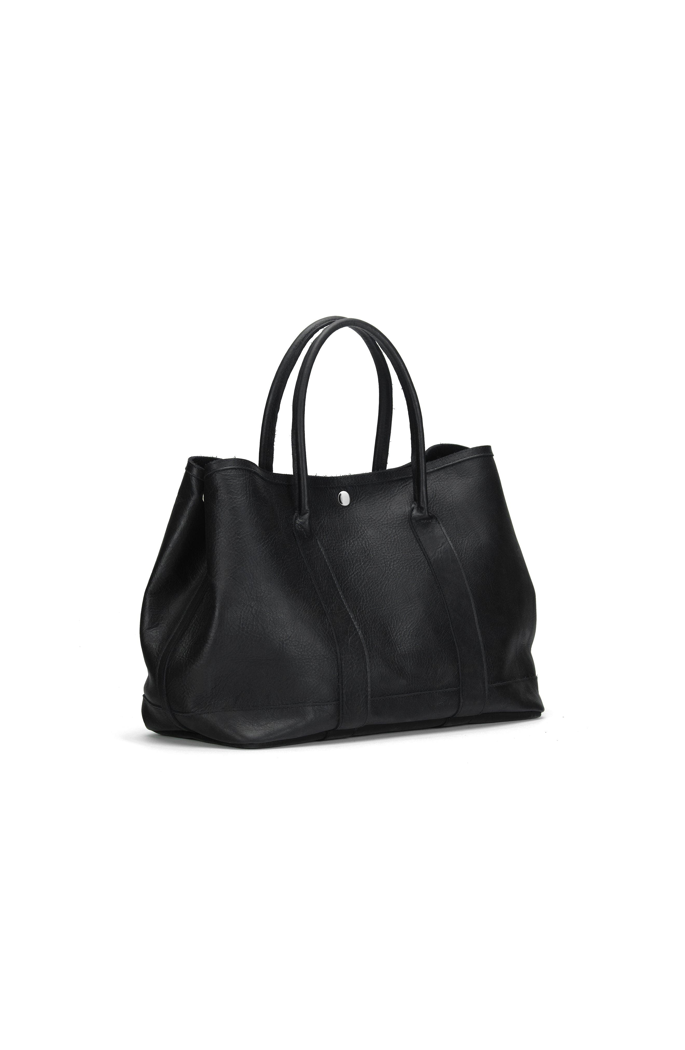 Ezra Arthur Audrey Soft Steer Leather Tote Bag, Alternate, color, Black