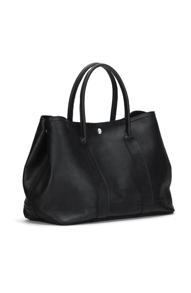 Ezra Arthur Audrey Soft Steer Leather Tote Bag, Alternate, color, Black