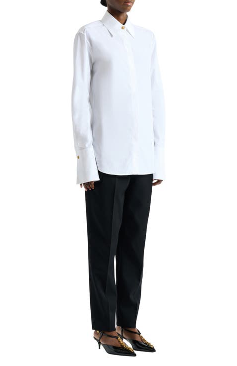 Cotton poplin shirt