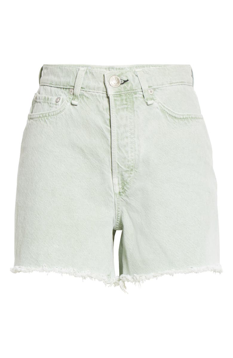 rag & bone Maya High Waist Raw Hem Cutoff Denim Shorts, Alternate, color, 