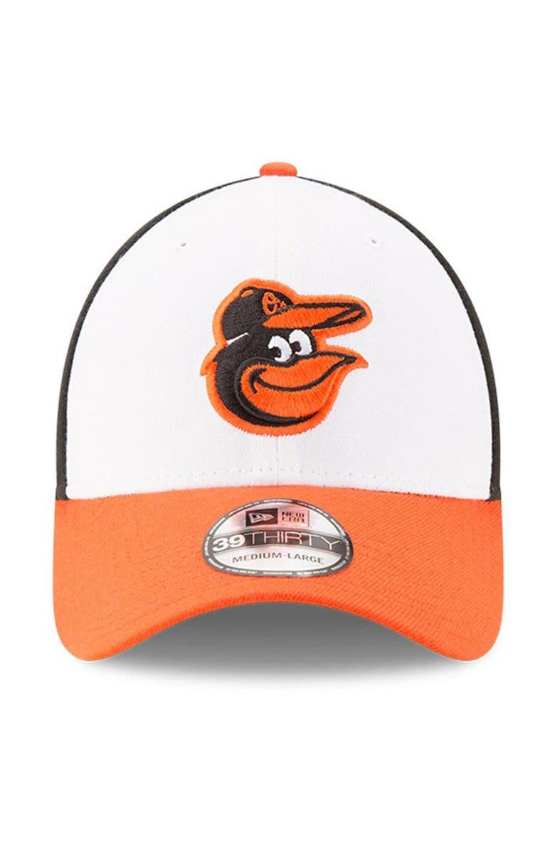 New Era Men's New Era Black/White Baltimore Orioles MLB Team Classic 39THIRTY Flex Hat, Alternate, color, 