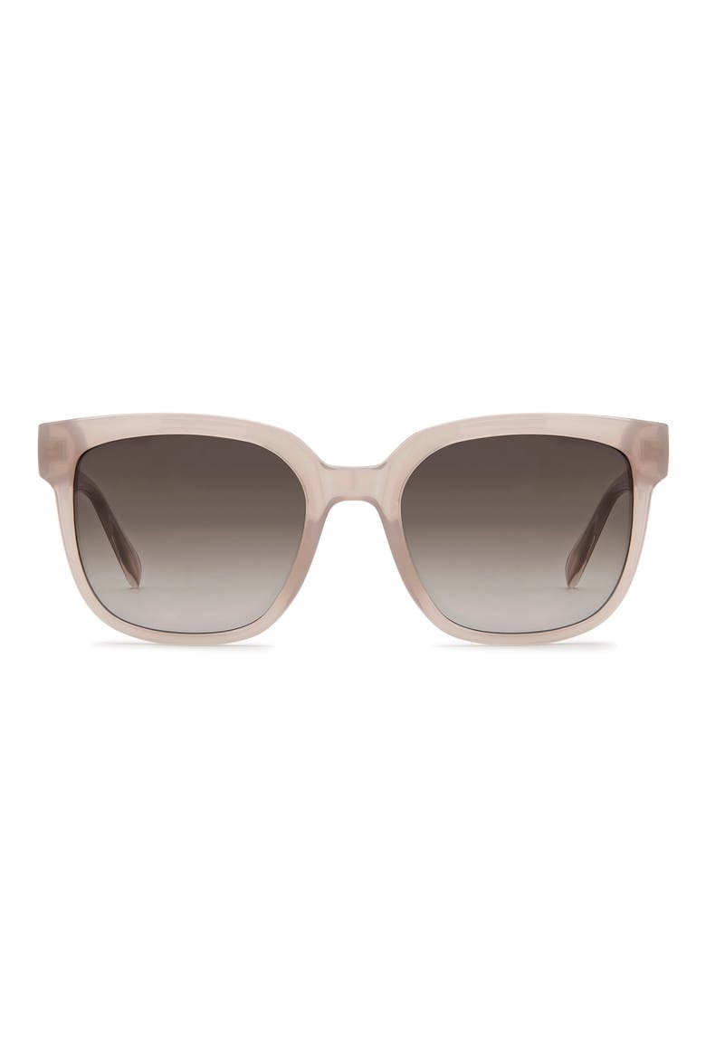 54mm Gradient Square Sunglasses, Main, color, LILAC/ BROWN SF