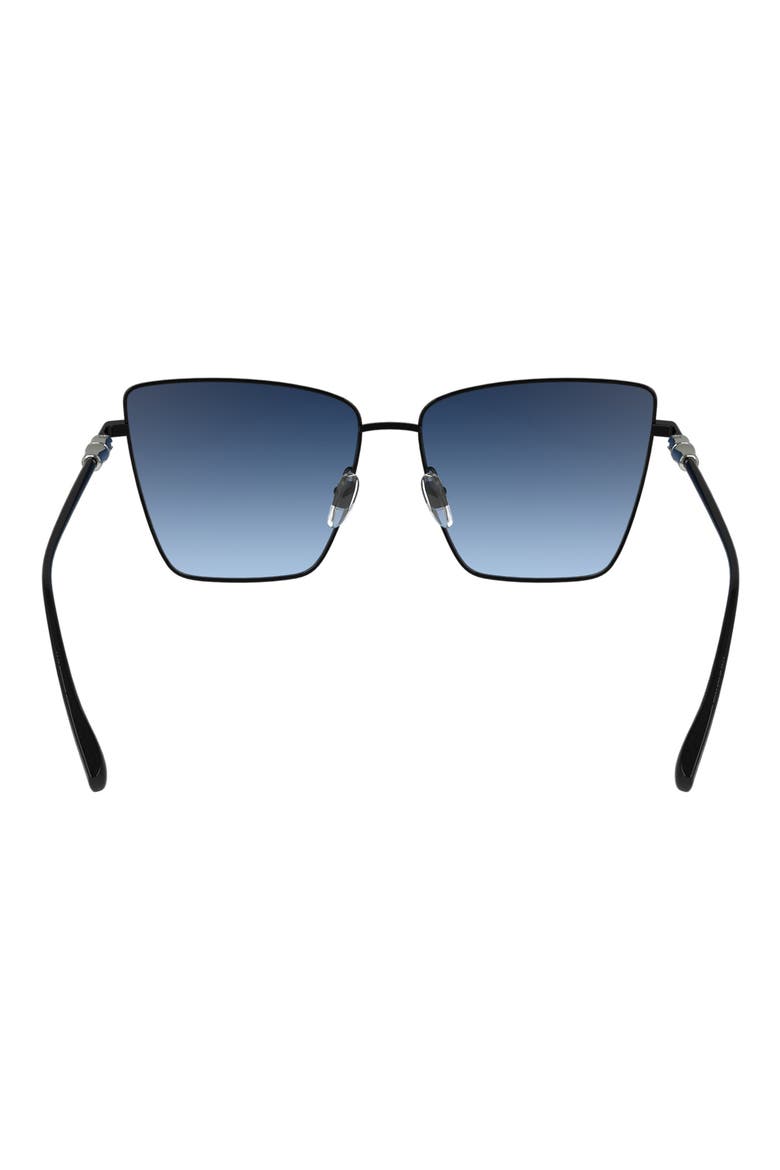 55mm Gradient Square Sunglasses, Alternate, color, BLACK