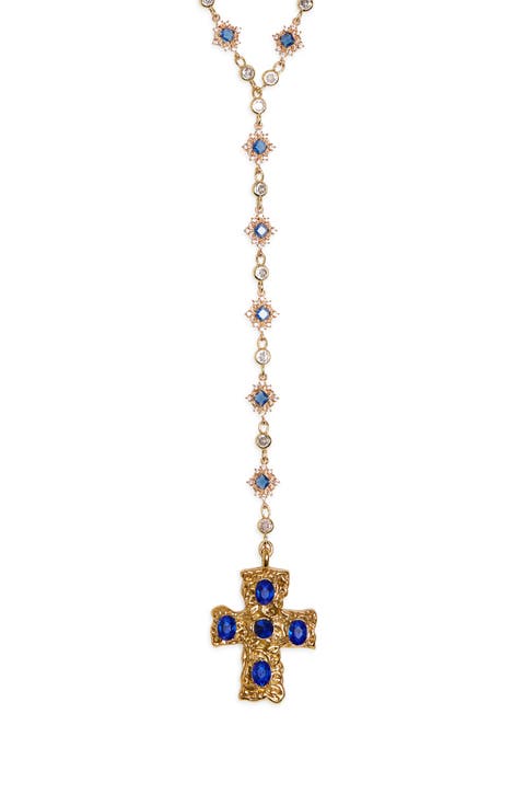Belvedere Cross Rosary Chain Necklace