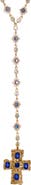 VIDAKUSH Belvedere Cross Rosary Chain Necklace