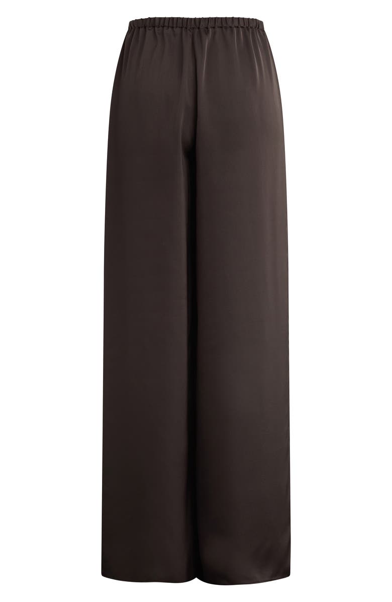 Favorite Daughter The Effortless Satin Wide Leg Pants, Alternate, color, Espresso
