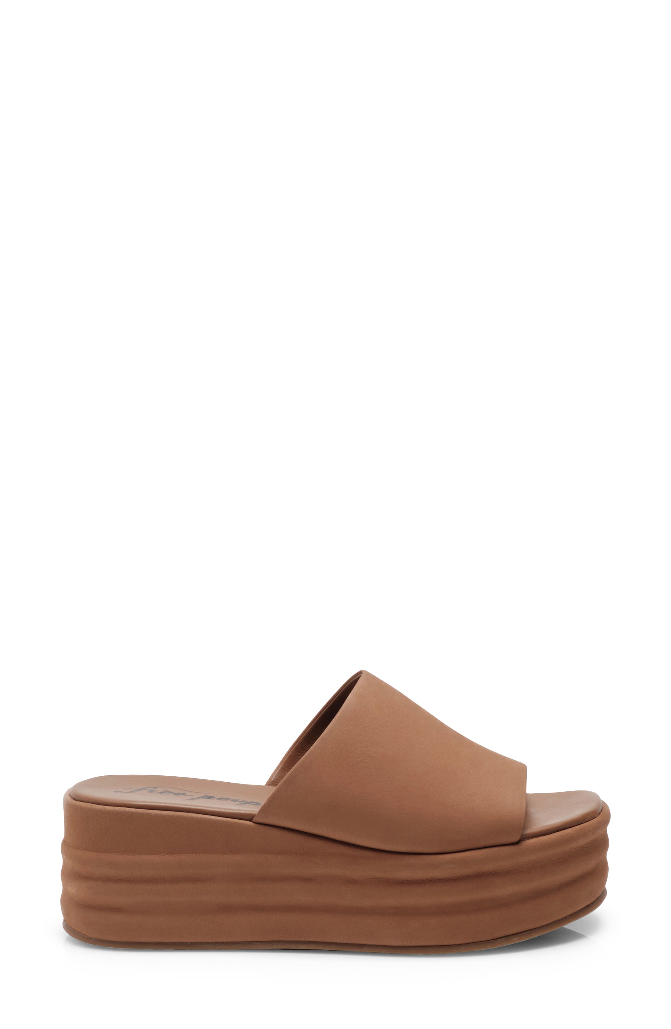 Free People Harbor Platform Sandal, Alternate, color, Tan