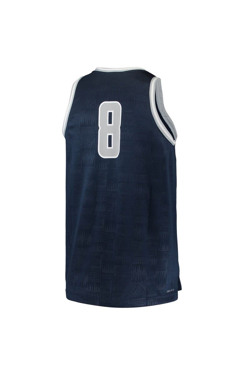 Jordan Brand Men's Jordan Brand #8 Navy Georgetown Hoyas Team Replica Basketball Jersey, Alternate, color, 