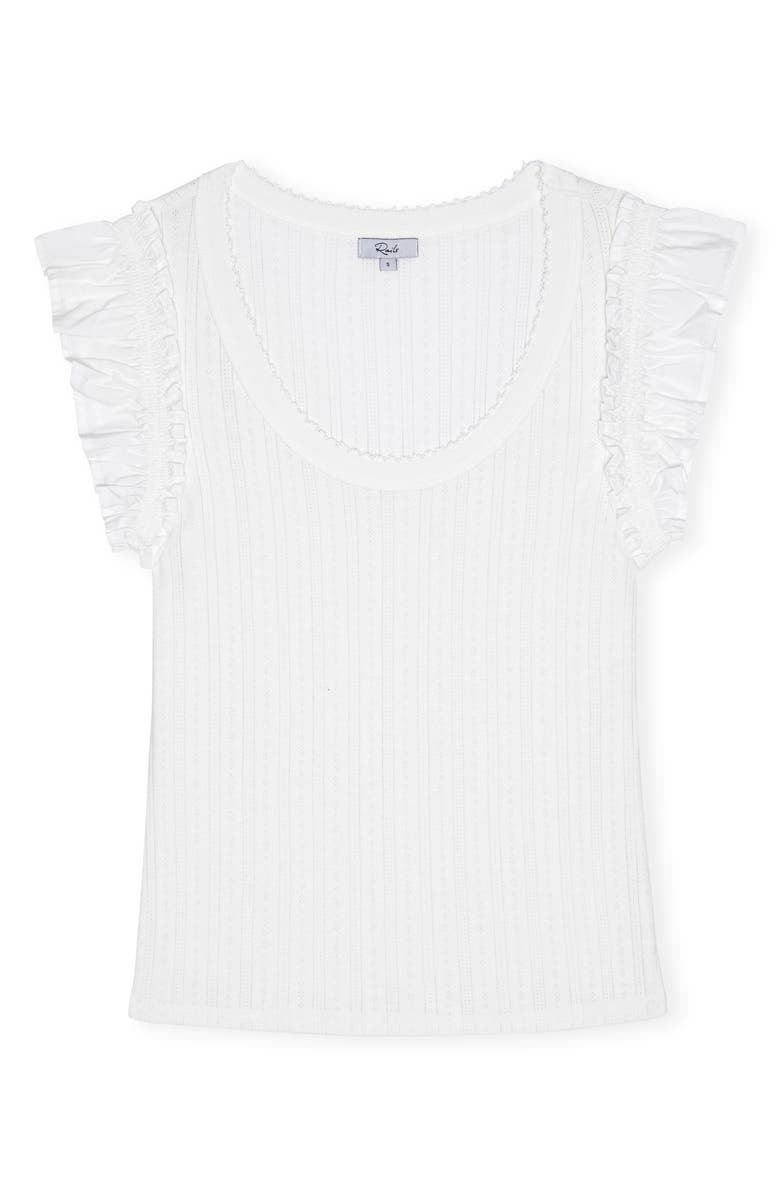 Rails Giovanna Pointelle Stitch Top, Alternate, color, White