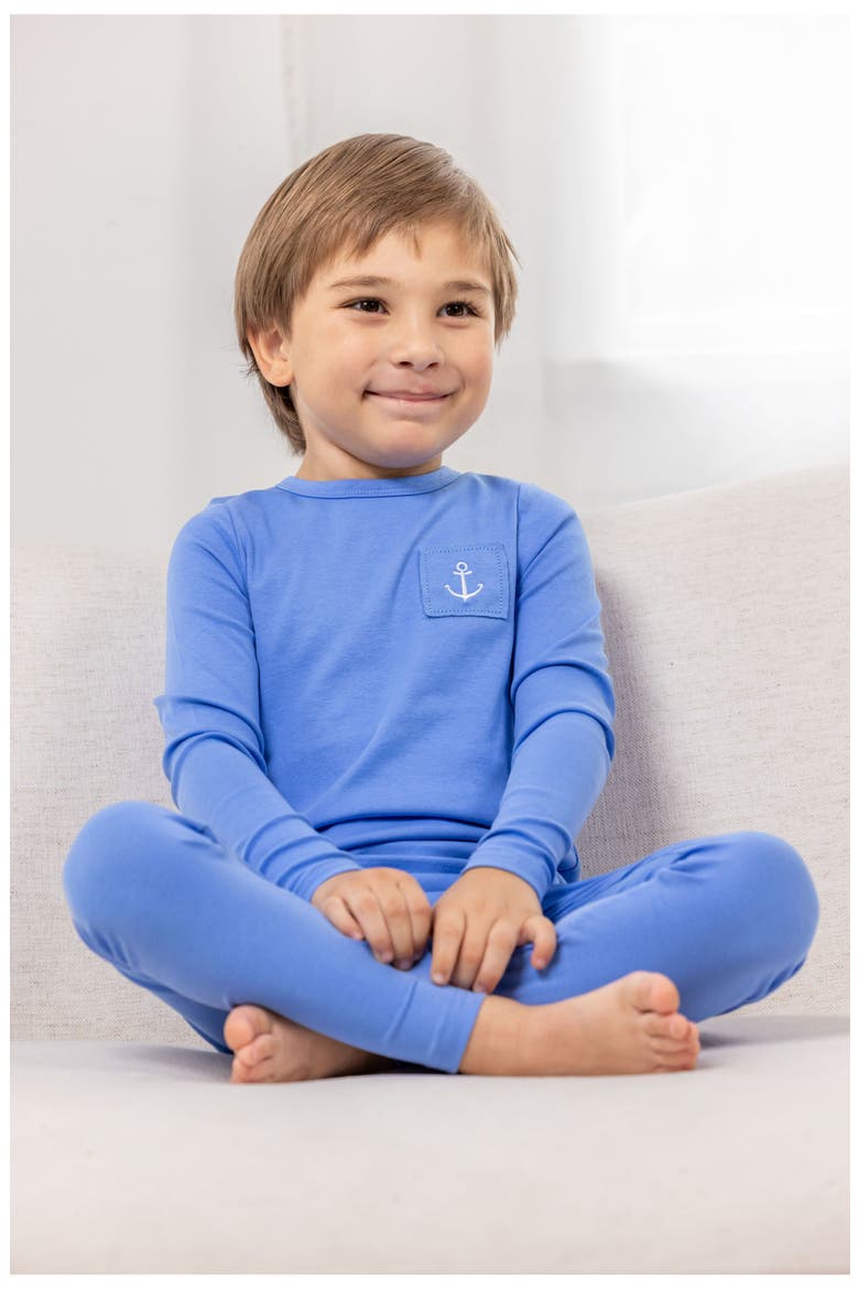 Stitched Graphic PJ for Boy, Alternate, color, Blue