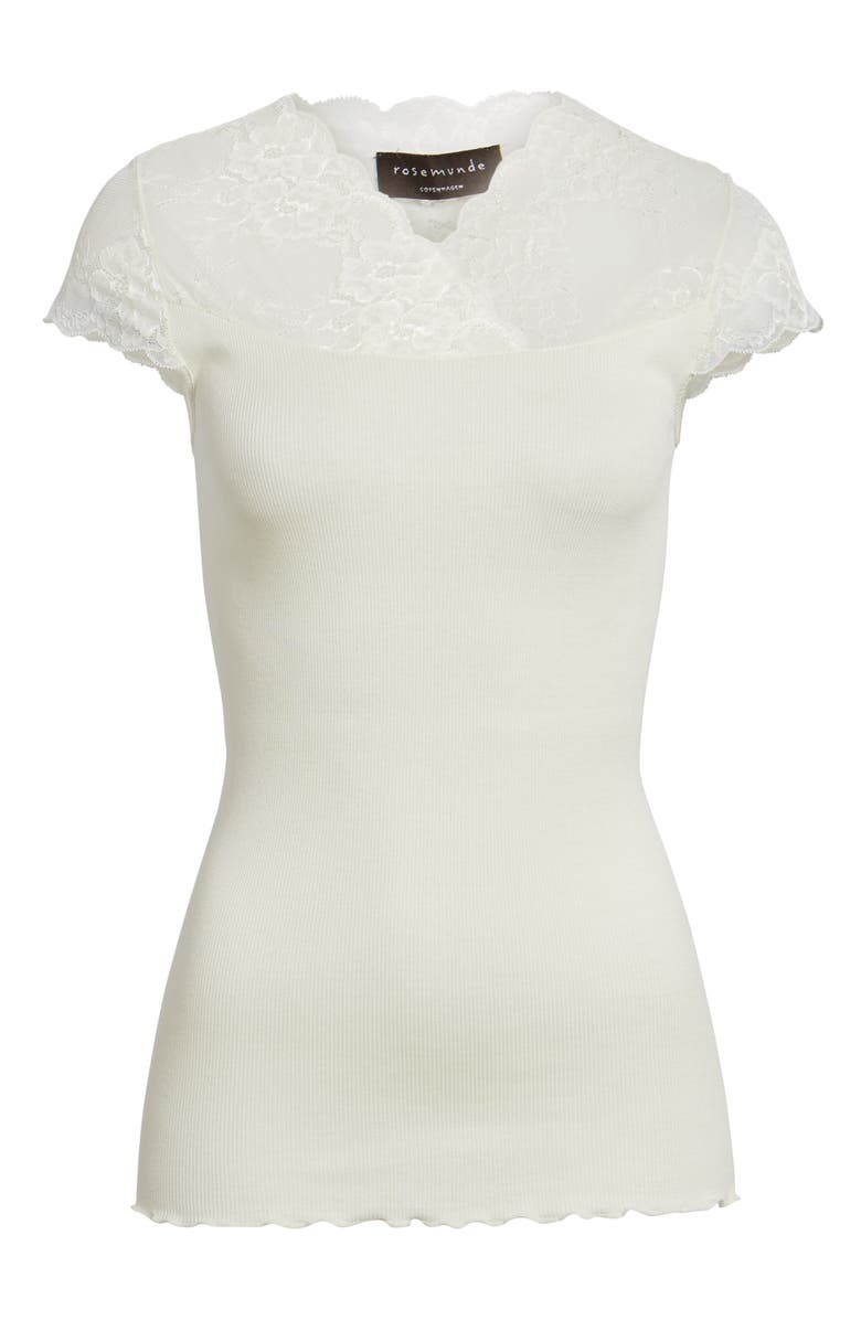 Rosemunde Brigit Lace Yoke Tee, Alternate, color,