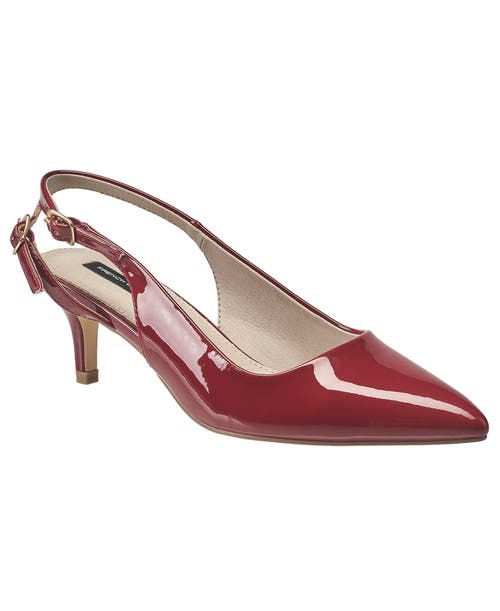 French Connection Women's Vichy Double Strap Slingback In Red