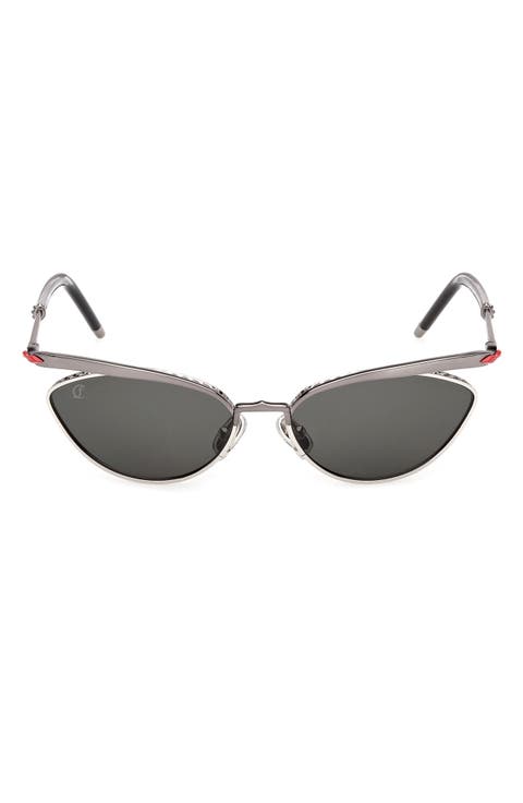 56mm Geometric Sunglasses