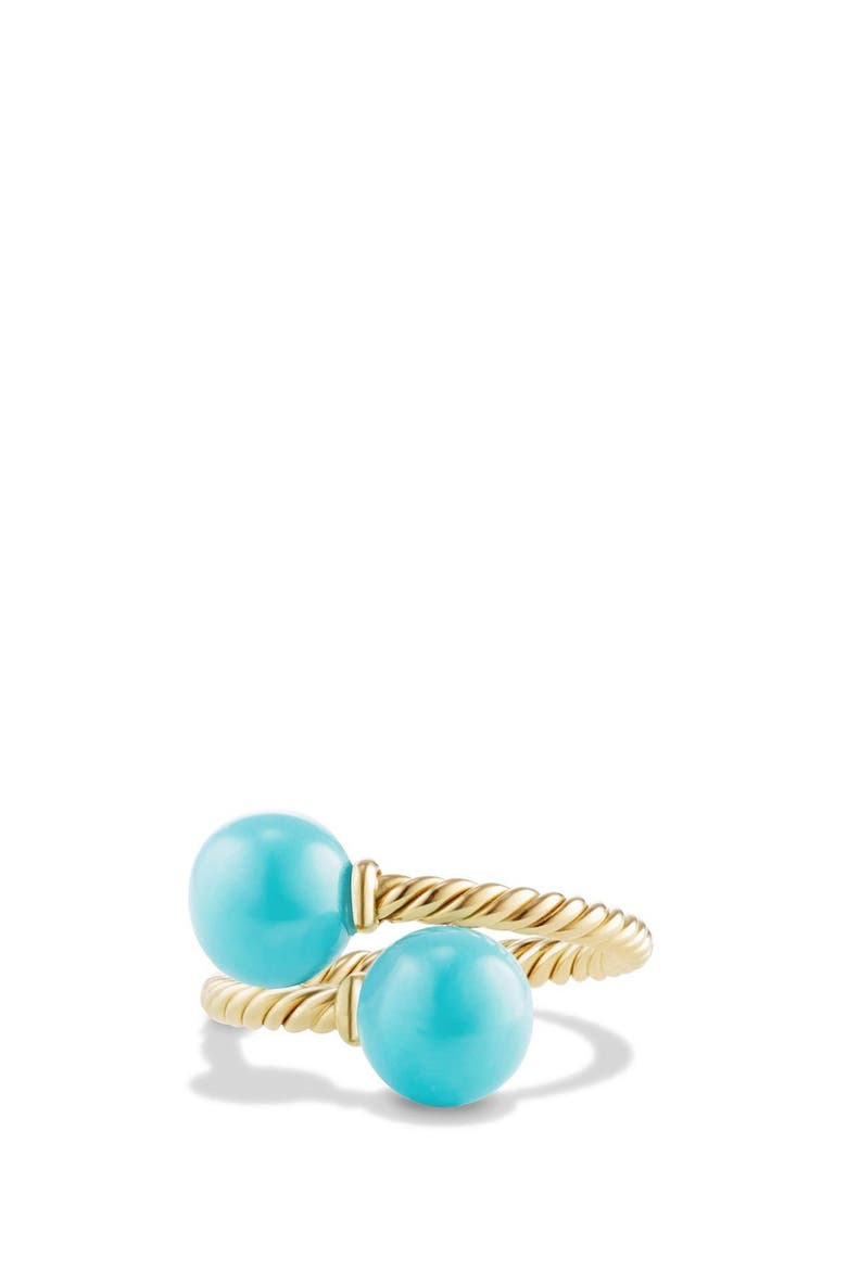 Solari Bead Ring with Turquoise in 18K Gold, Main, color, TURQUOISE