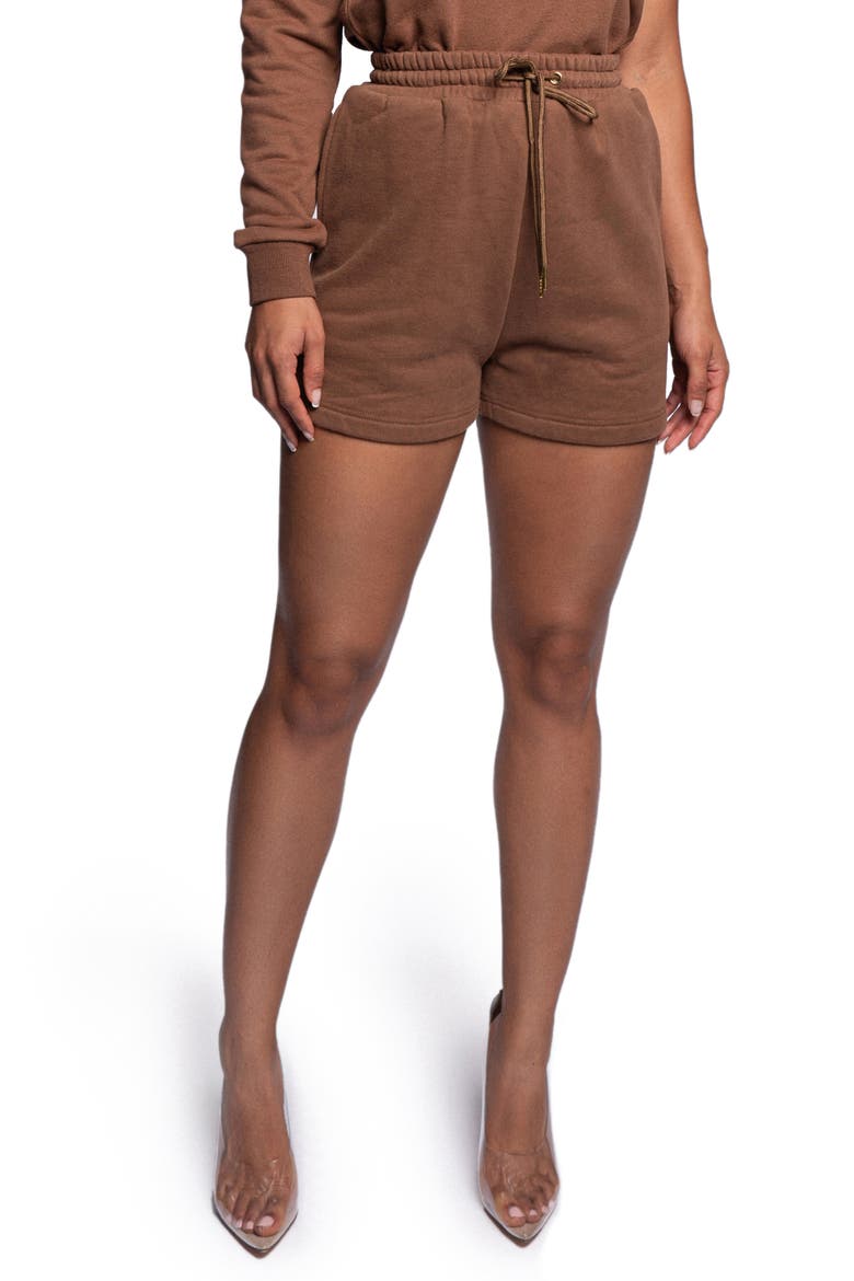 Drew Fleece Shorts, Main, color, PECAN