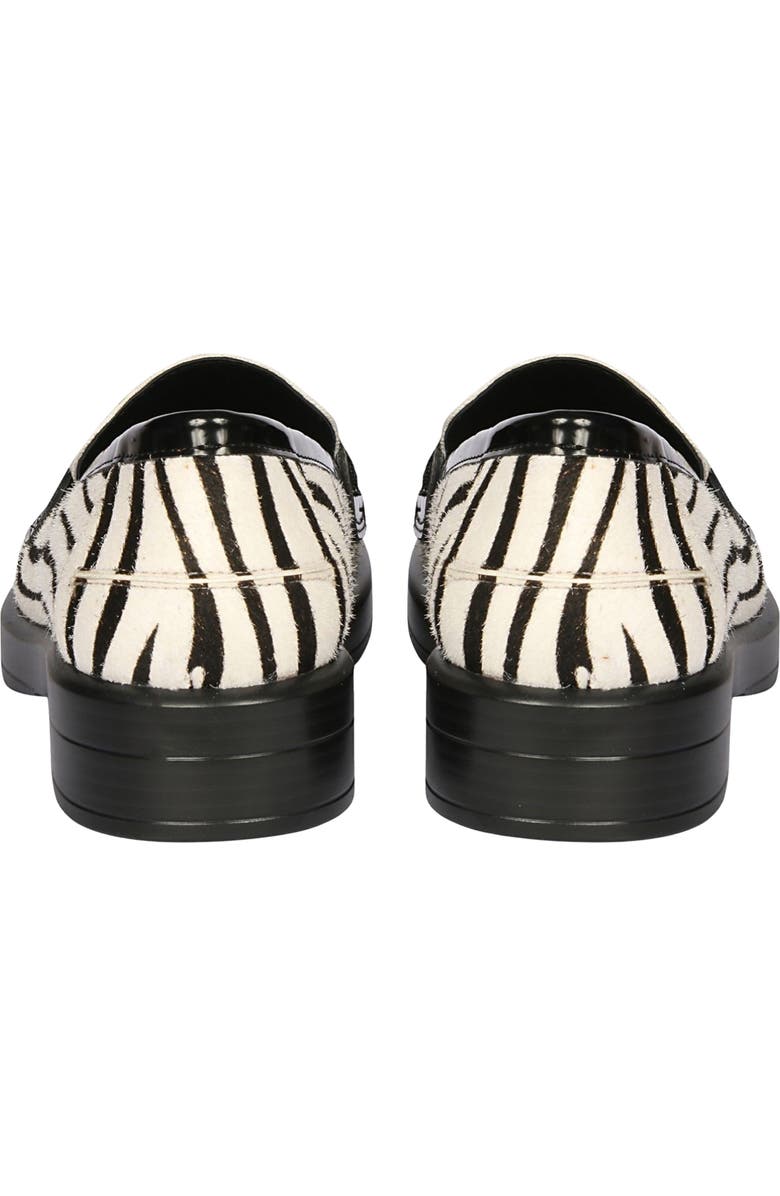 SAINT G Zuri Zebra Loafer, Alternate, color, Black/ White