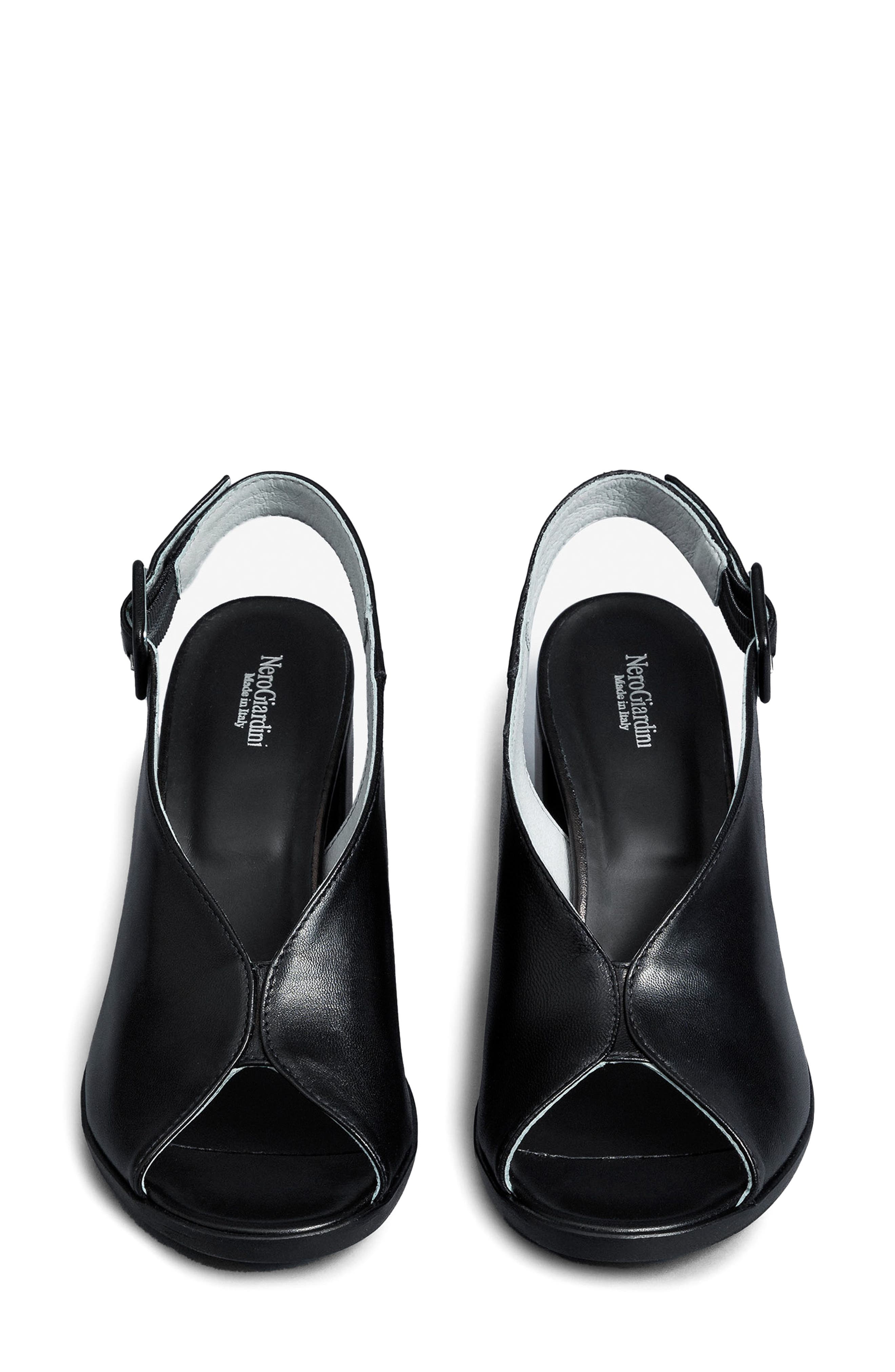 NeroGiardini Slingback Sandal, Alternate, color, Black