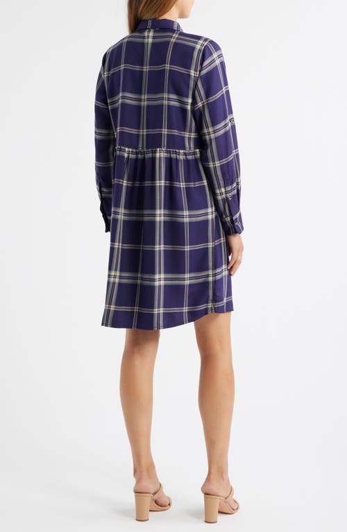Hatley Cara Long Sleeve Shirtdress In Blue