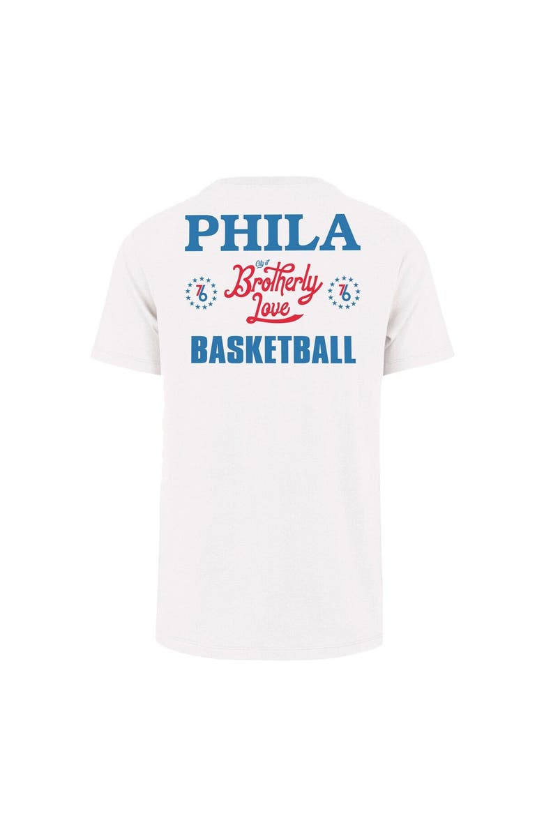 '47 Men's '47  White Philadelphia 76ers 2022/23 City Edition Backer Franklin T-Shirt, Alternate, color, 