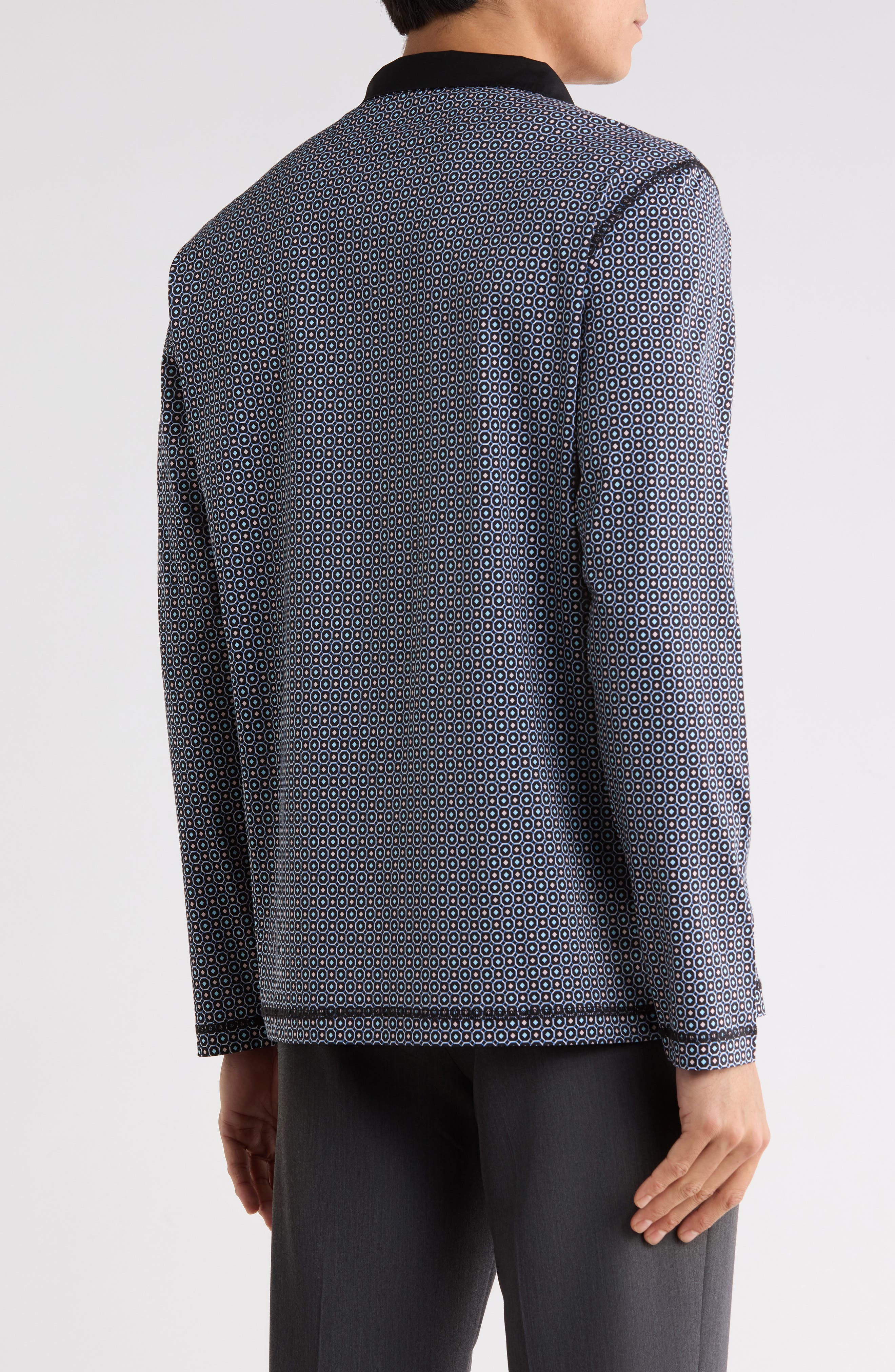 Stretch Cotton Quarter Zip Pullover