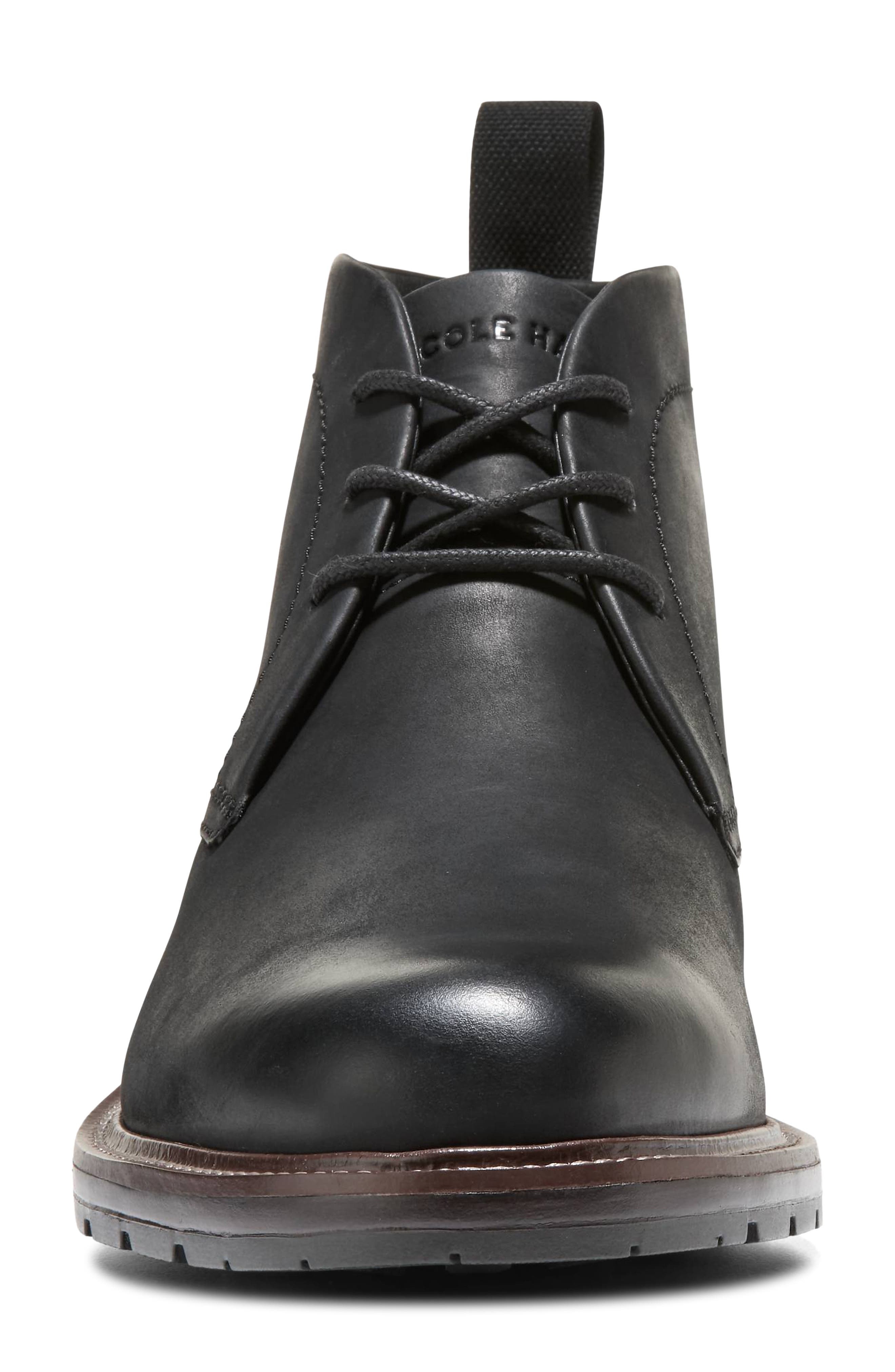 Cole Haan Roundhill Grand Waterproof Chukka Boot, Alternate, color, Black Nubuck / Dark Natural