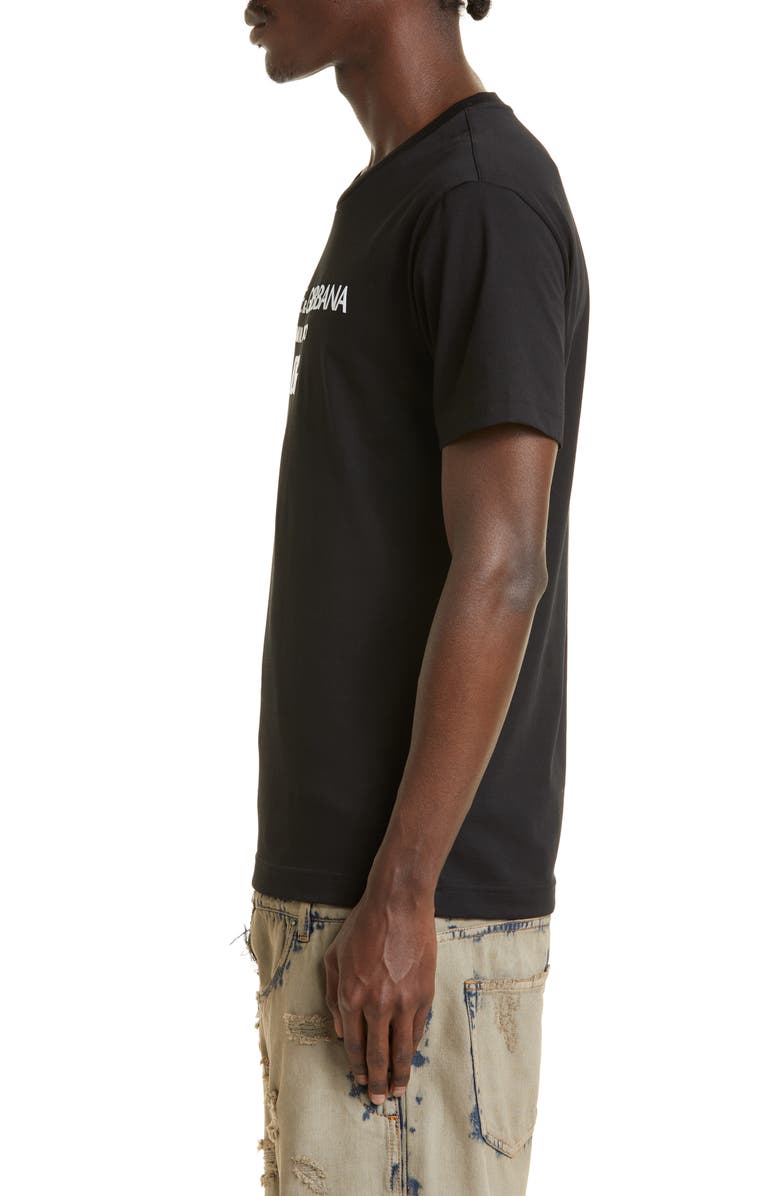 Dolce&Gabbana DG Embroidered Logo T-Shirt, Alternate, color, Black