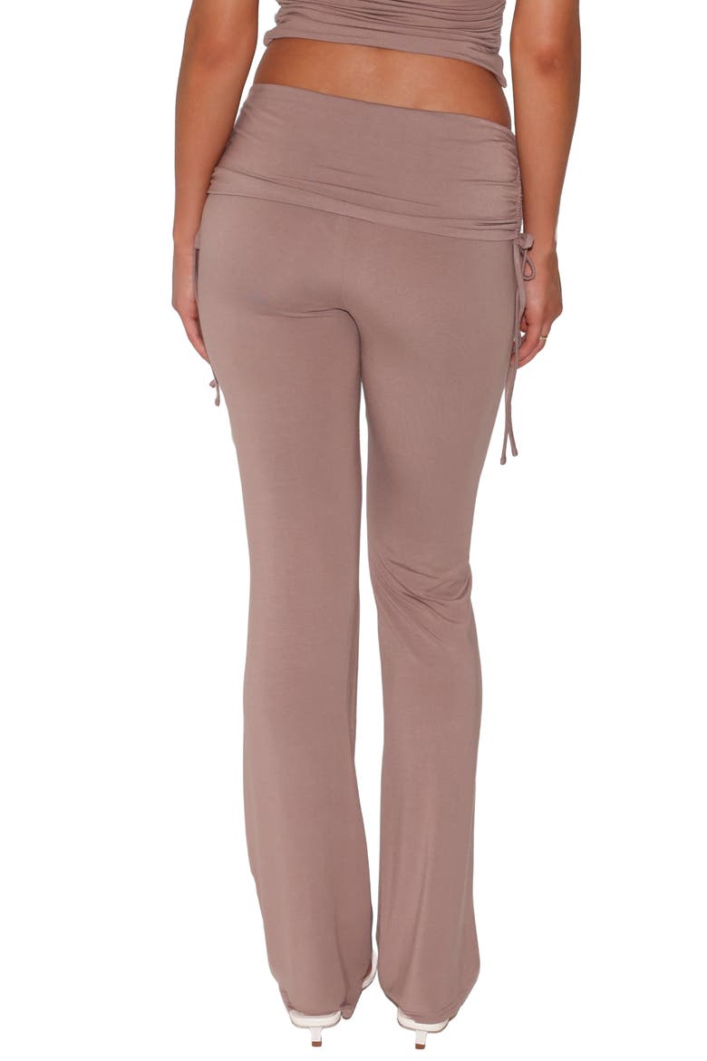 Halona Flare Leg Jersey Pants, Alternate, color, MOCHA