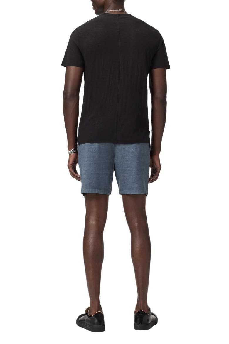 Daryl Linen Blend Drawstring Shorts, Alternate, color, OILED BLUE