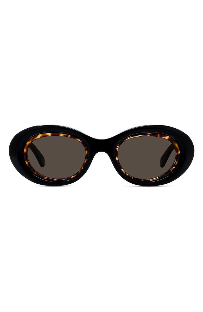 Loewe Anagram 54mm Oval Sunglasses, Main, color,