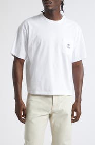 Versace Embroidered Cotton Jersey Pocket T-Shirt