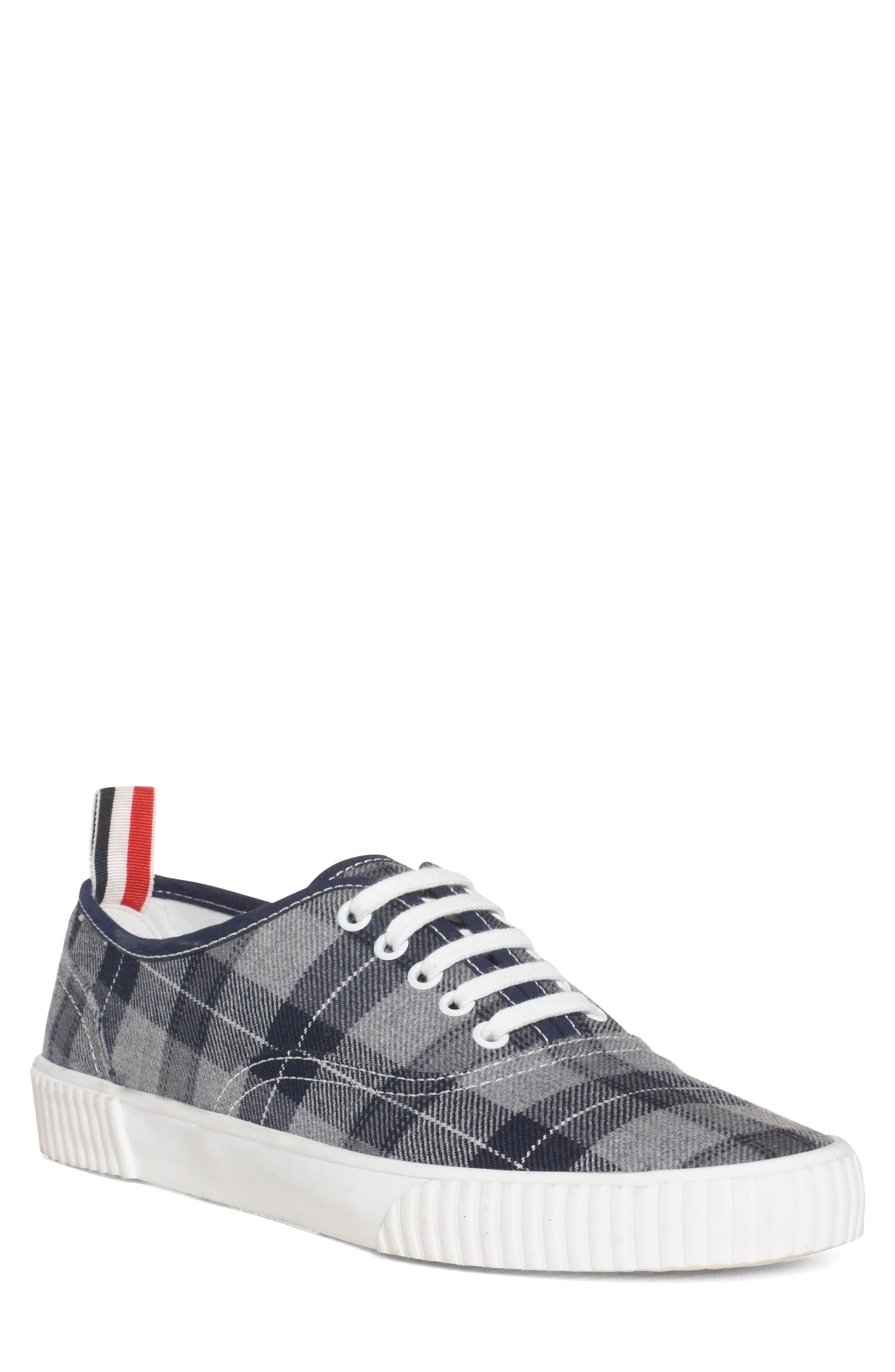 Thom Browne Heritage Tartan Wool Sneaker, Main, color, 