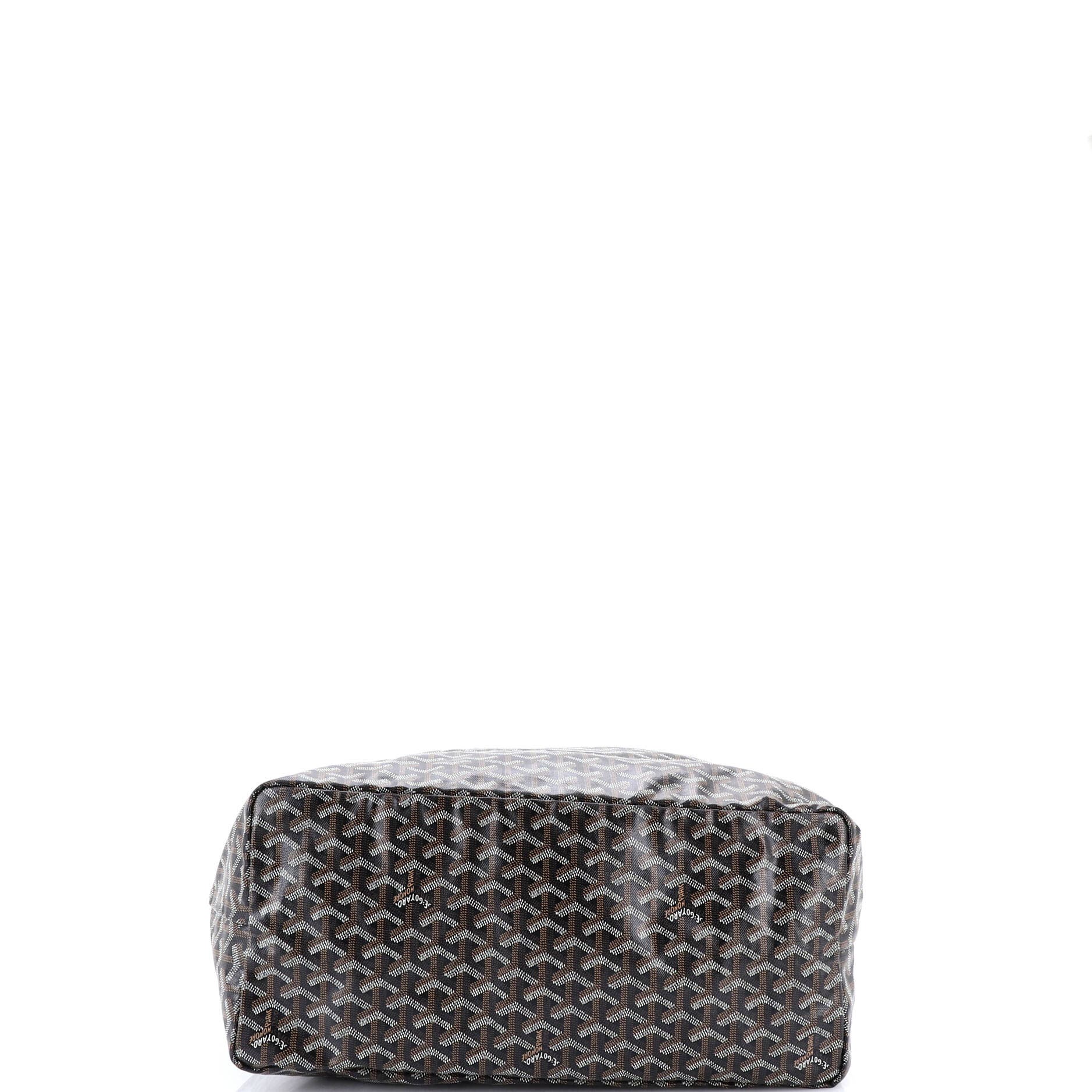 Pre-Owned Goyard Saint Louis Tote Coated Canvas GM, Alternate, color, Black