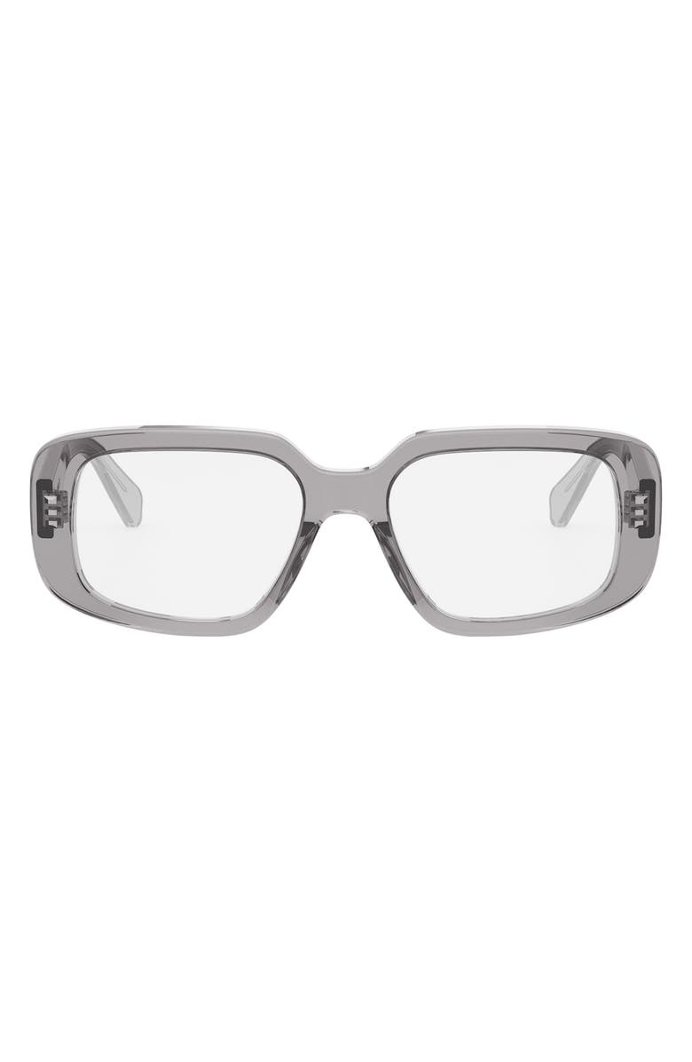 CELINE Bold 54mm Rectangular Optical Glasses, Main, color, 