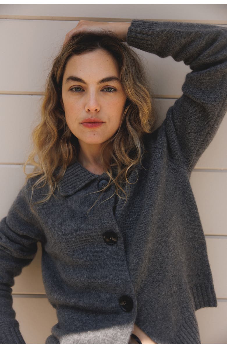 VIR VITA Kaia Cardigan, Alternate, color, Stone Grey